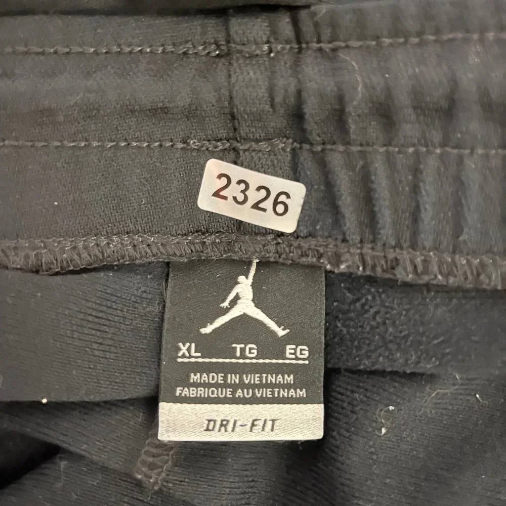 Jordan Mens XL Dri-FIT Athletic Training Pants Black Jumpman Logo Track Pants